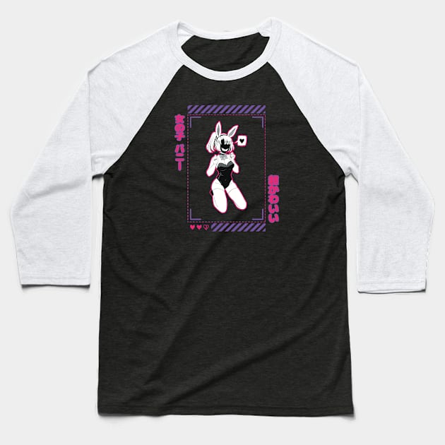 Anime Kawaii Bunny Girl Ever Baseball T-Shirt by Milochka